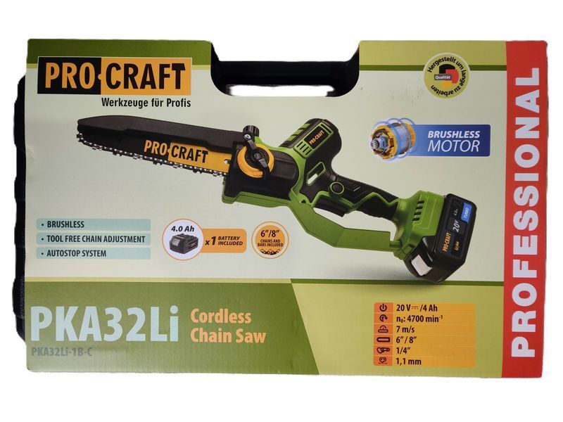 Пила ланцюгова акумуляторна міні PRO-CRAFT PKA-32Li  А-030037 фото