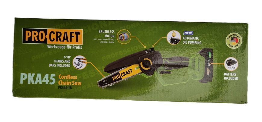 Пила ланцюгова акумуляторна міні PRO-CRAFT PKA-45 А-030045 фото